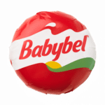 Mini Babybel Original Cheese Wheel wrapped in red and white paper